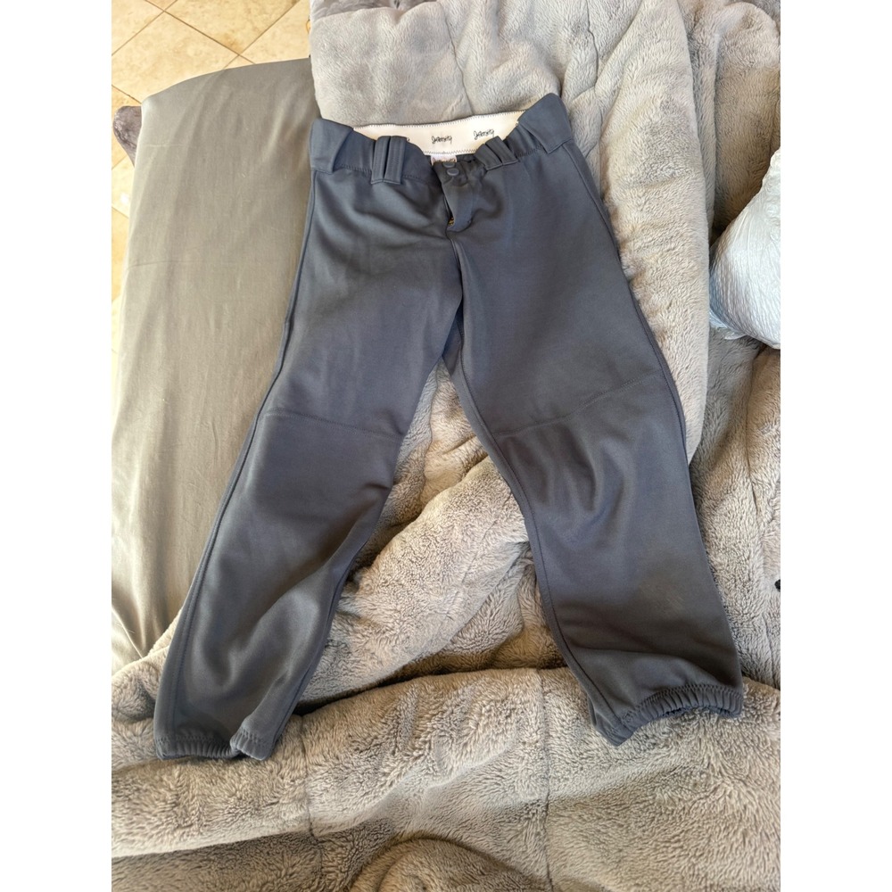Intensity by Soffe Womens Softball Pants Gray Athletic Belted Small SMA